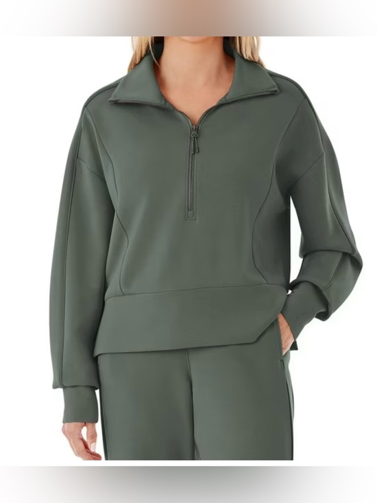 Member's Mark Tops - Olive Green Quarter-Zip Pullover NWT Size XL